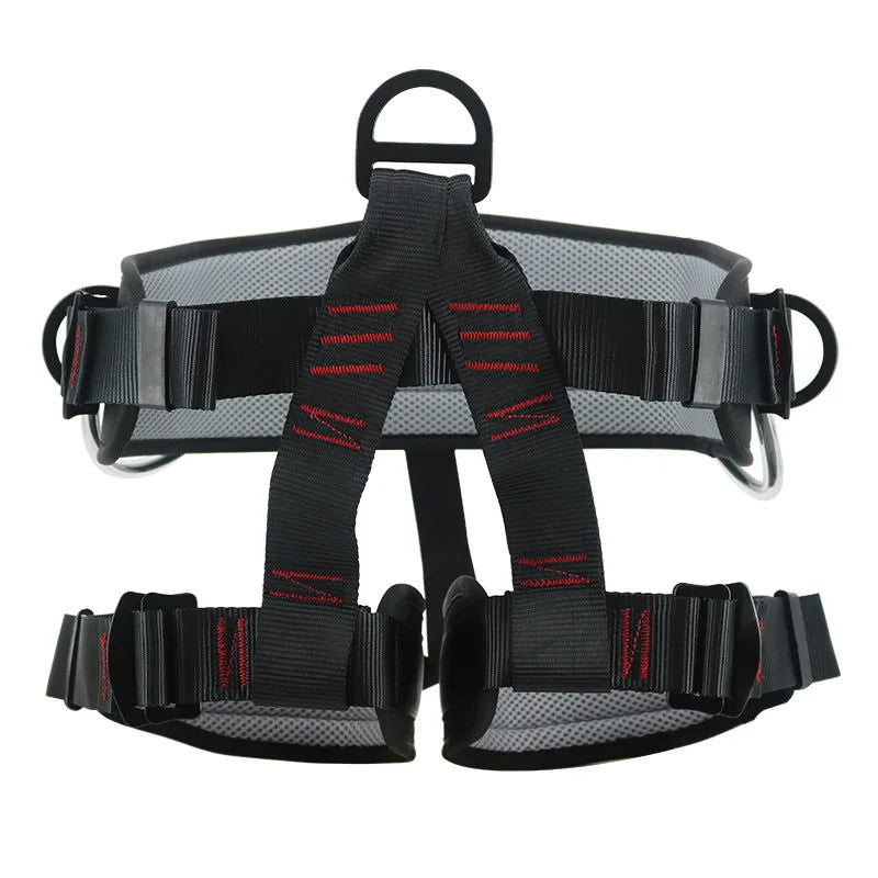 Camping Safety Belt 25KN Outdoor Rock Climbing Outdoor Expand Training Half Body Harness Protective Supplies Survival Equipment himalipasal