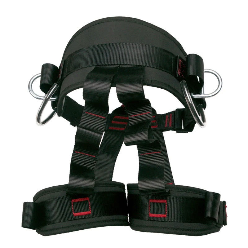 Camping Safety Belt 25KN Outdoor Rock Climbing Outdoor Expand Training Half Body Harness Protective Supplies Survival Equipment himalipasal