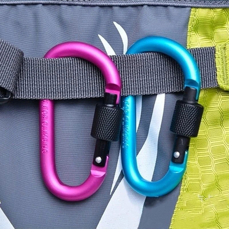 Carabiner Travel Kit Camping Equipment Alloy Aluminum Survival Gear Camp Mountaineering Hook Outdoor Carabiner GYH himalipasal