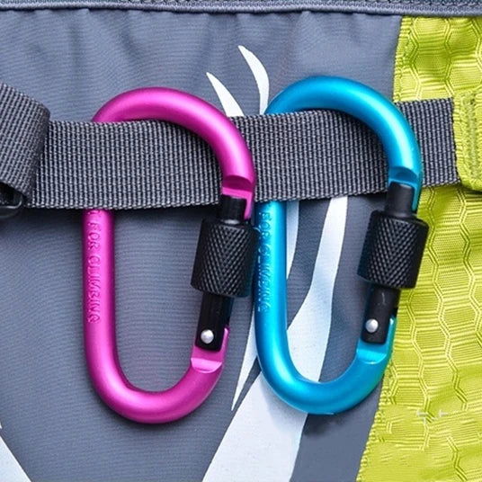 Carabiner Travel Kit Camping Equipment Alloy Aluminum Survival Gear Camp Mountaineering Hook Outdoor Carabiner GYH himalipasal