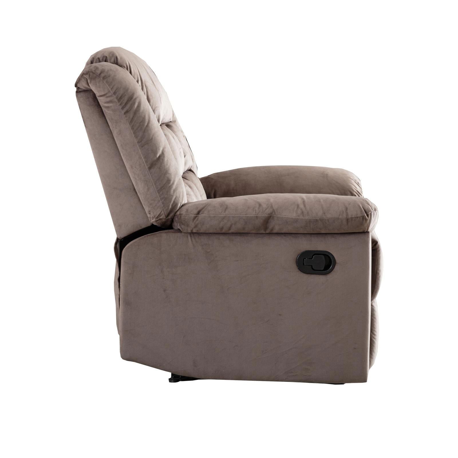 Classic Manual Recliner with Soft Padded Headrest and Armrest, Wonderful Chair&Sofa for Living Room and Bed Room himalipasal