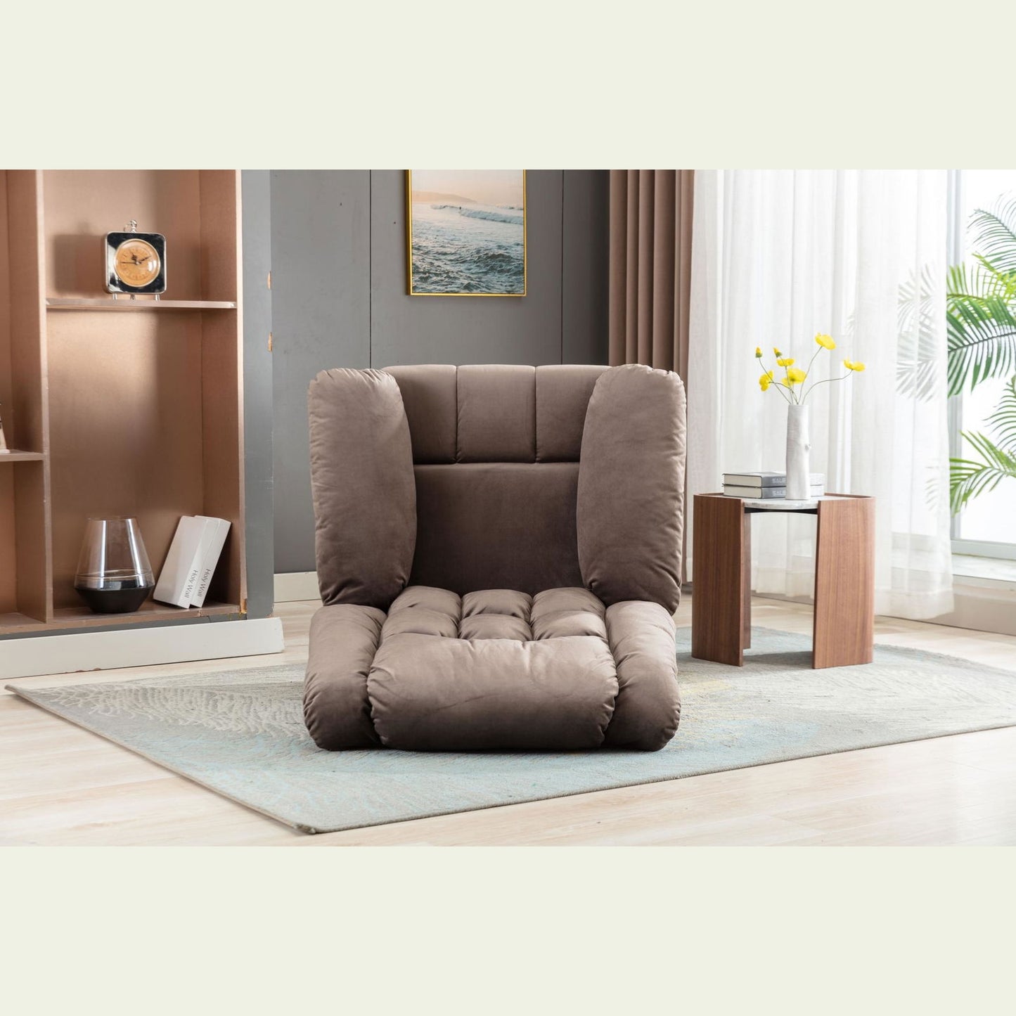 Classic Manual Recliner with Soft Padded Headrest and Armrest, Wonderful Chair&Sofa for Living Room and Bed Room himalipasal