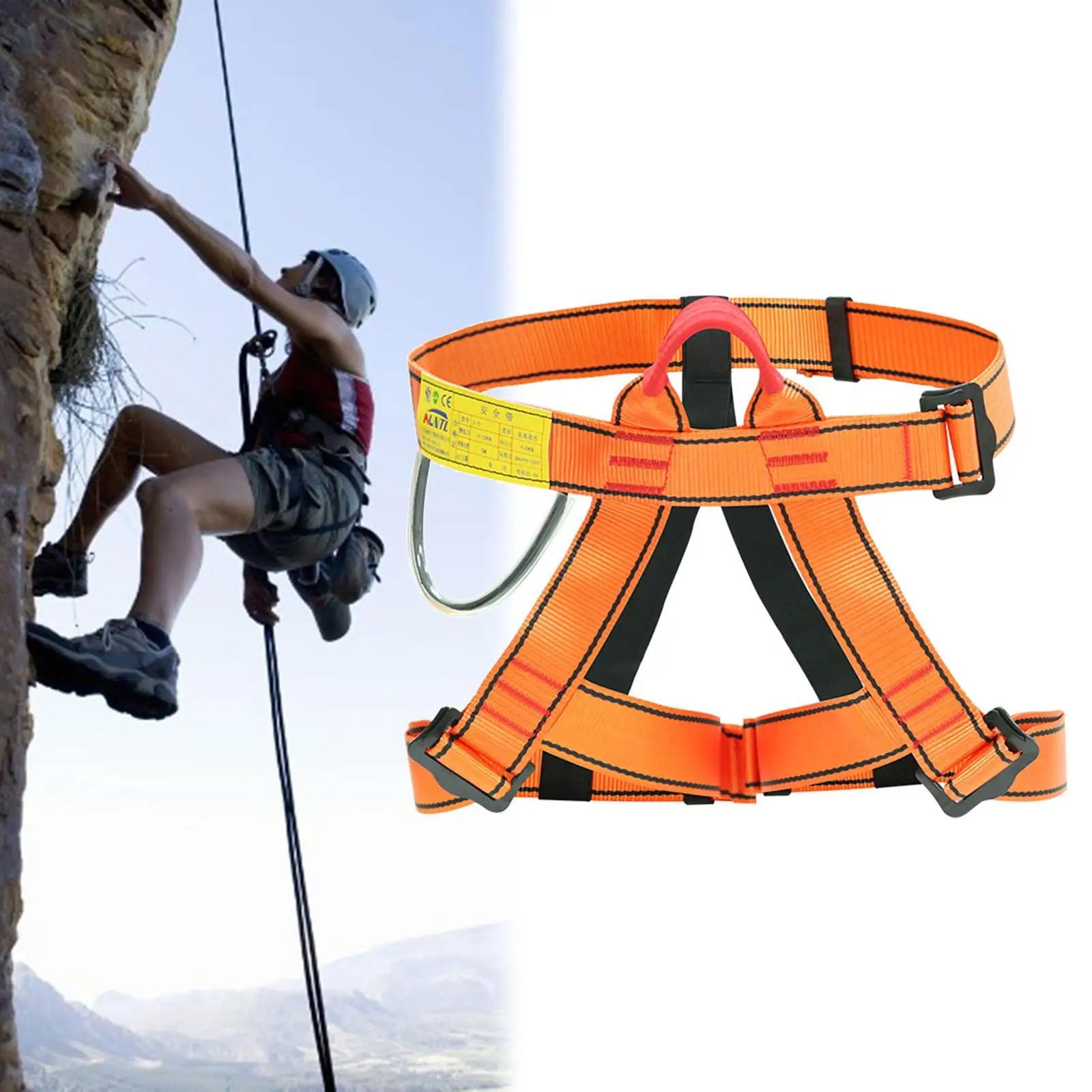 Climbing Harness, Protect Waist Harness, Half Body Harness for Mountaineering himalipasal