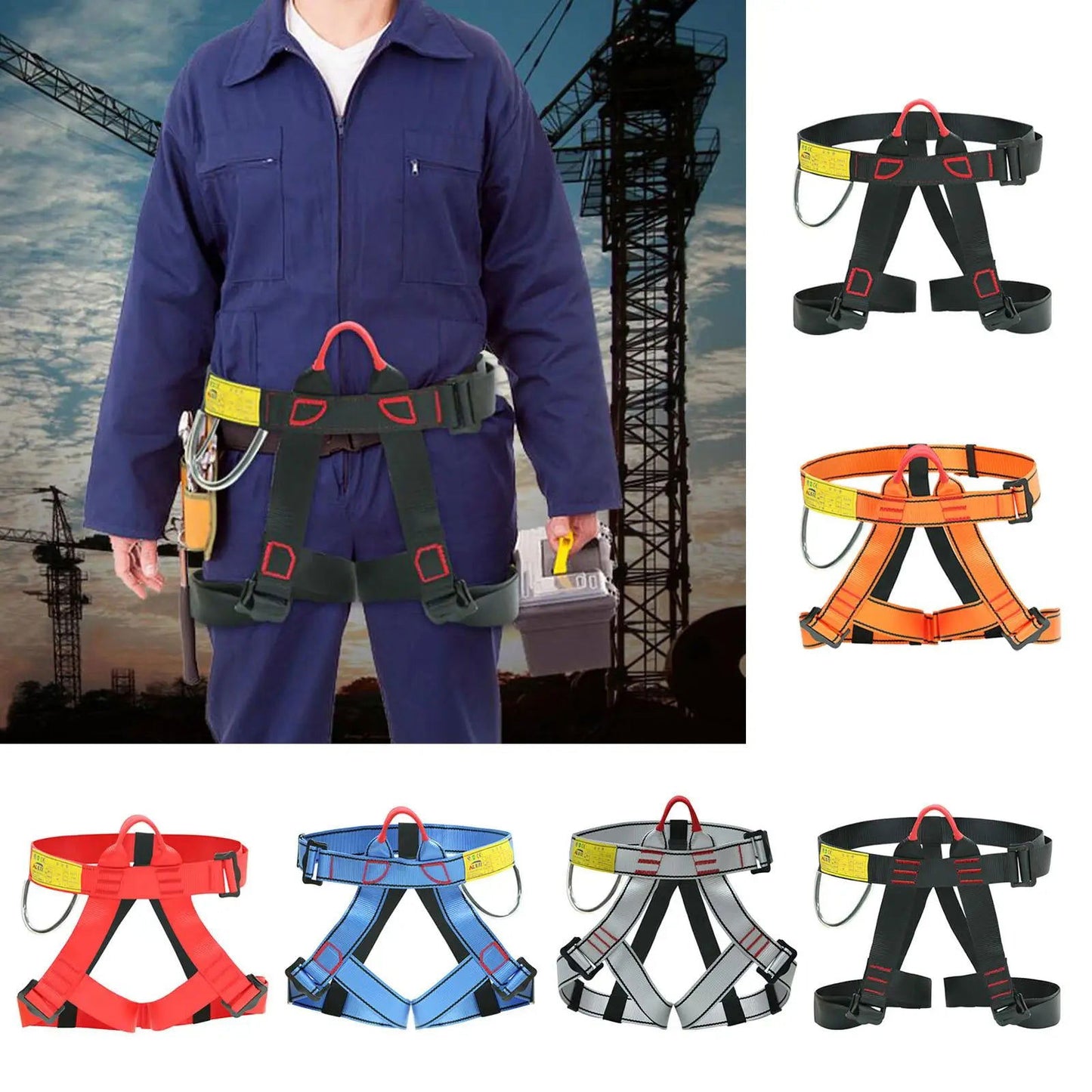 Climbing Harness, Protect Waist Harness, Half Body Harness for Mountaineering himalipasal