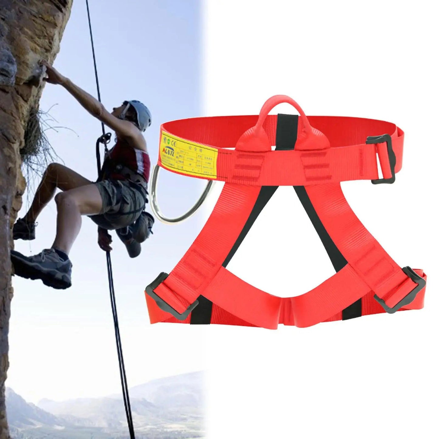 Climbing Harness, Protect Waist Harness, Half Body Harness for Mountaineering himalipasal