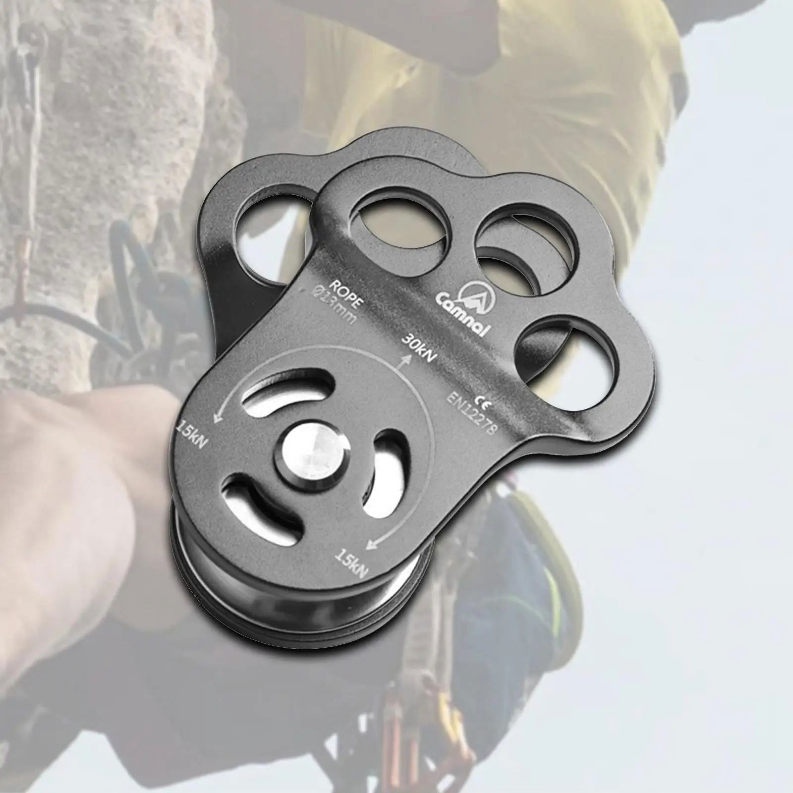 Climbing Pulley Aluminum Rope Rigging Block Lifting Pulley for Mountaineering himalipasal