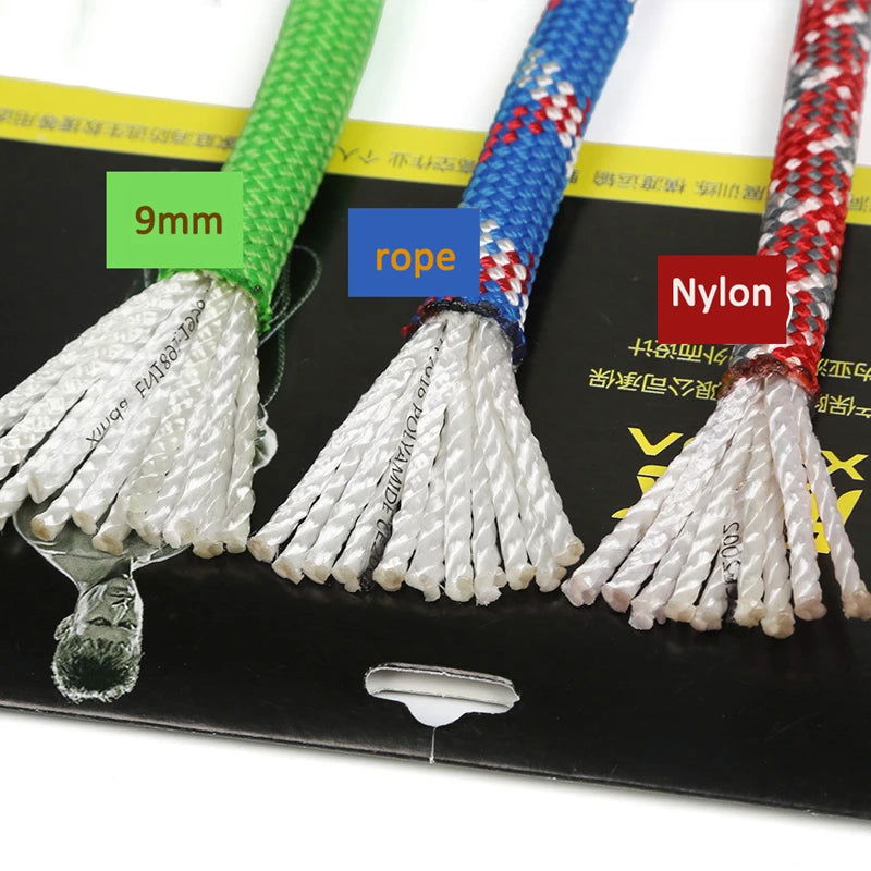 Climbing Rope Outdoor Emergency Rope 10m/20m/30m/50m Wear Resistant 9mm Diameter High Strength Hiking Accessory Tool himalipasal