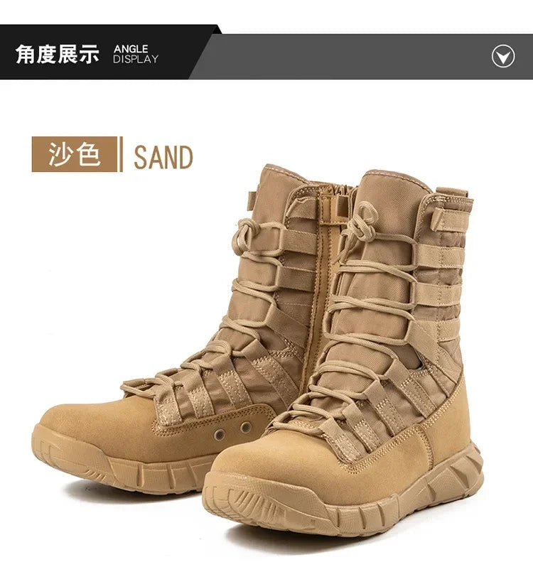 Combat Boot Green Desert Brown Boot Lightweight Training Boots Hiking Boots For Man Tactical Boots Bota Masculina himalipasal