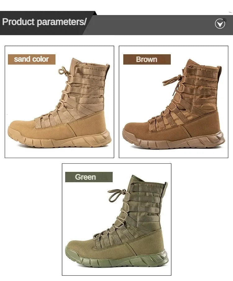 Combat Boot Green Desert Brown Boot Lightweight Training Boots Hiking Boots For Man Tactical Boots Bota Masculina himalipasal