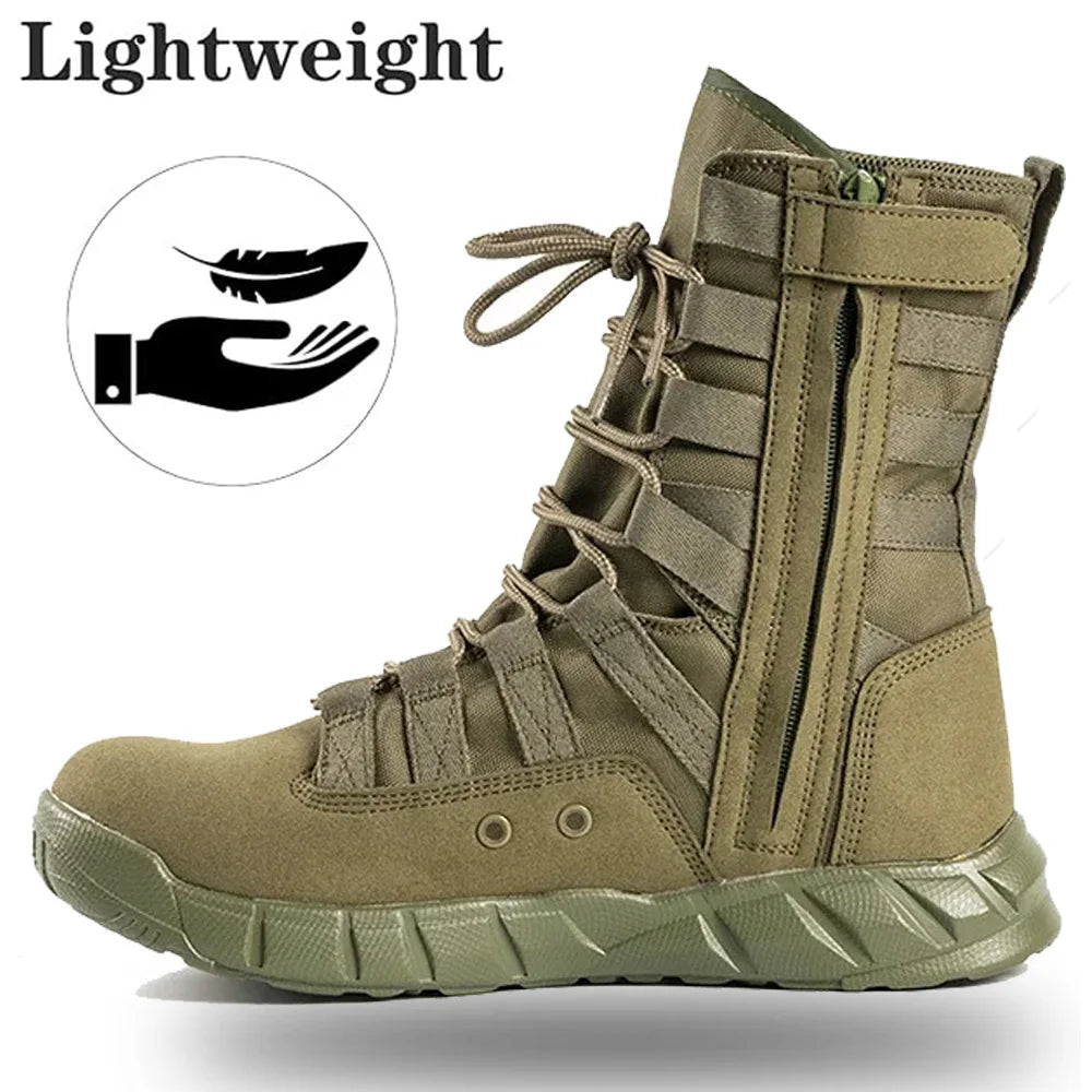 Combat Boot Green Desert Brown Boot Lightweight Training Boots Hiking Boots For Man Tactical Boots Bota Masculina himalipasal