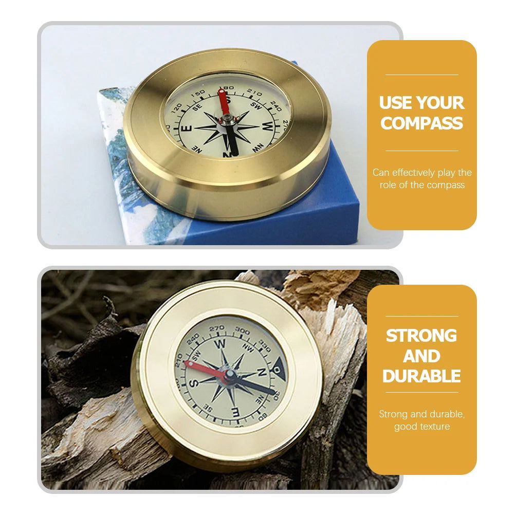 Compass Hiking Gear Geology Mountaineering Pocket Mini Brass Navigation Acrylic Travel himalipasal