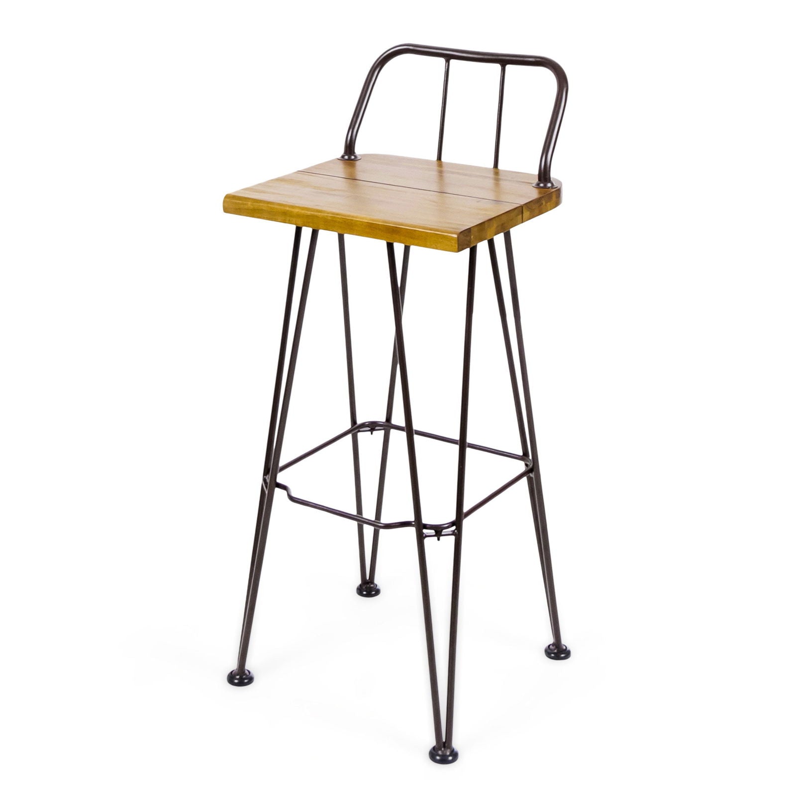 DENALI INDUSTIAL WOOD AND METAL BARSTOOL himalipasal