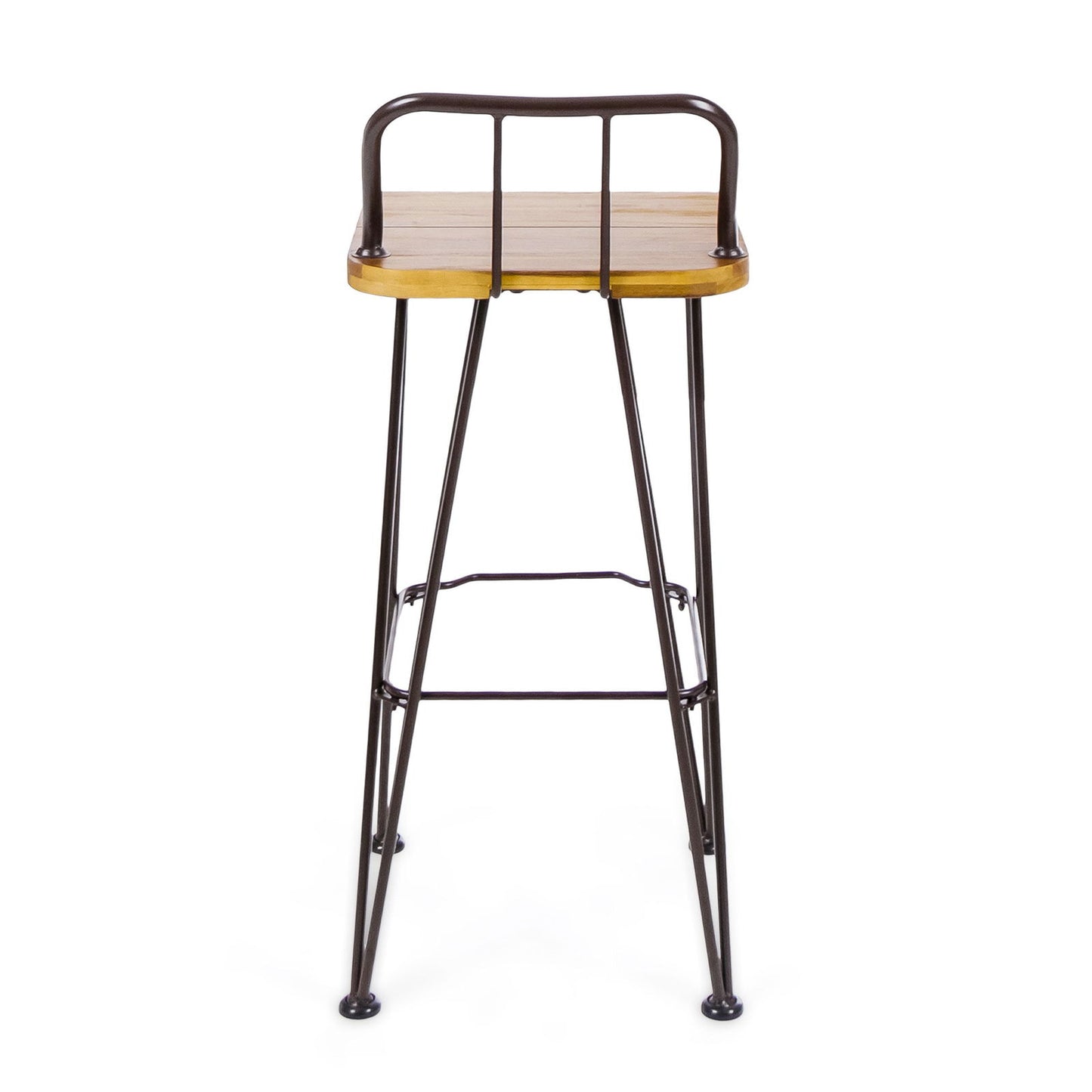 DENALI INDUSTIAL WOOD AND METAL BARSTOOL himalipasal