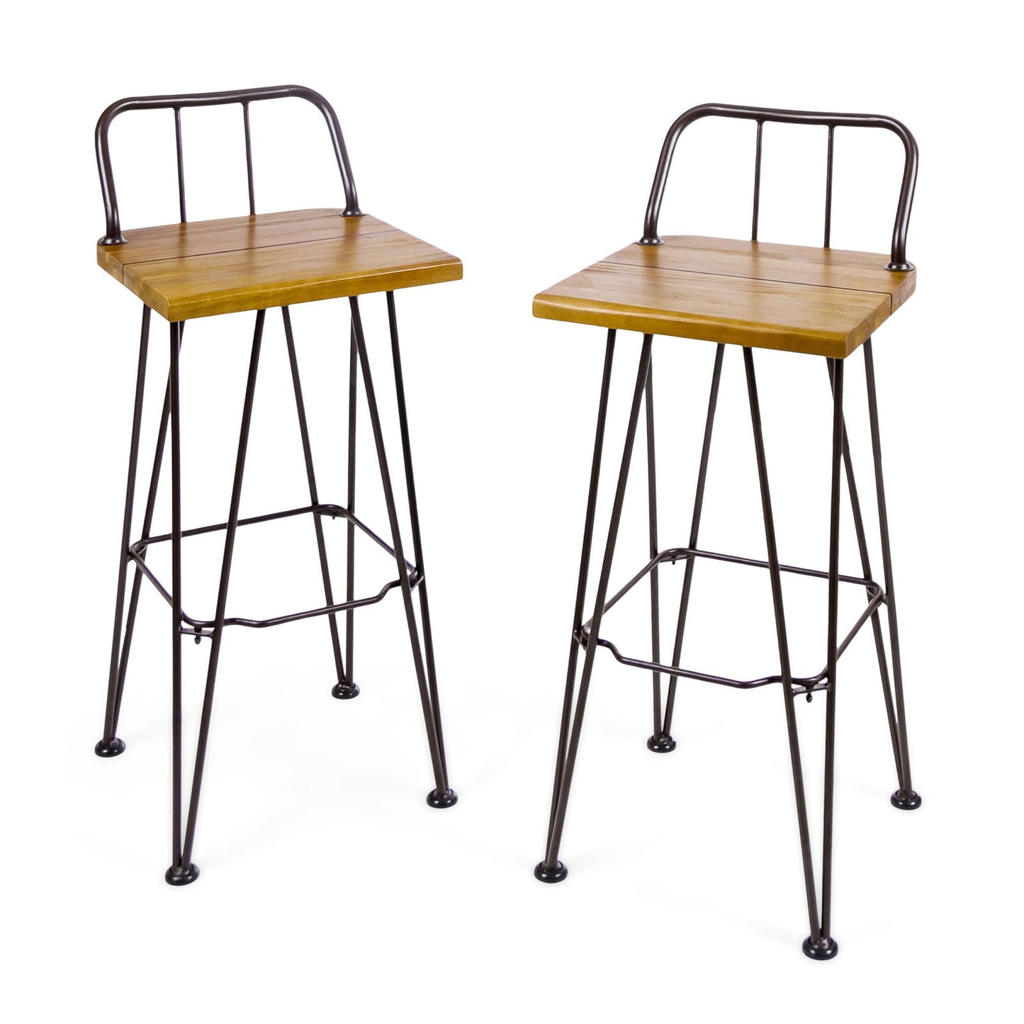 DENALI INDUSTIAL WOOD AND METAL BARSTOOL himalipasal