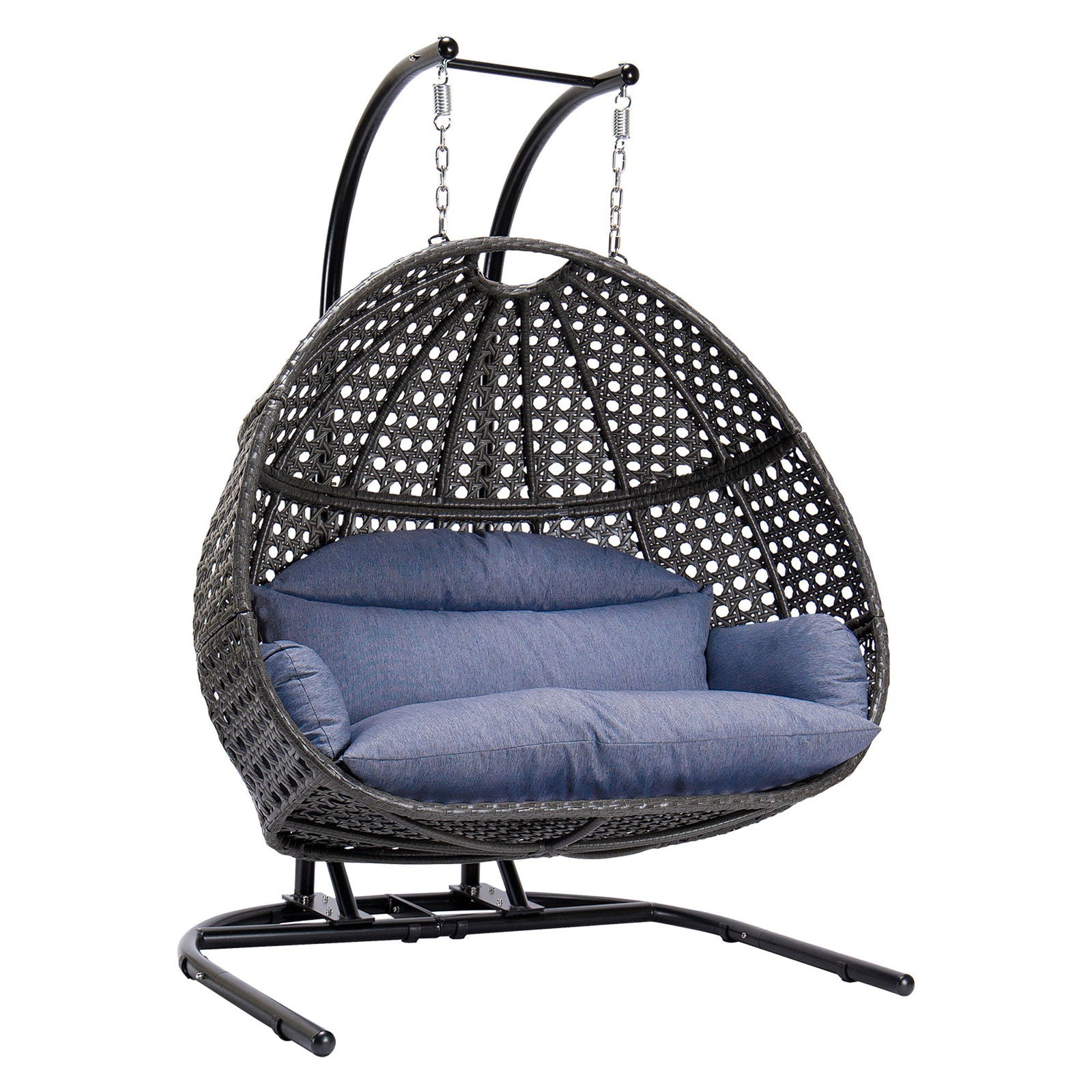 Double-Seat Swing Chair with Stand and Cushion himalipasal