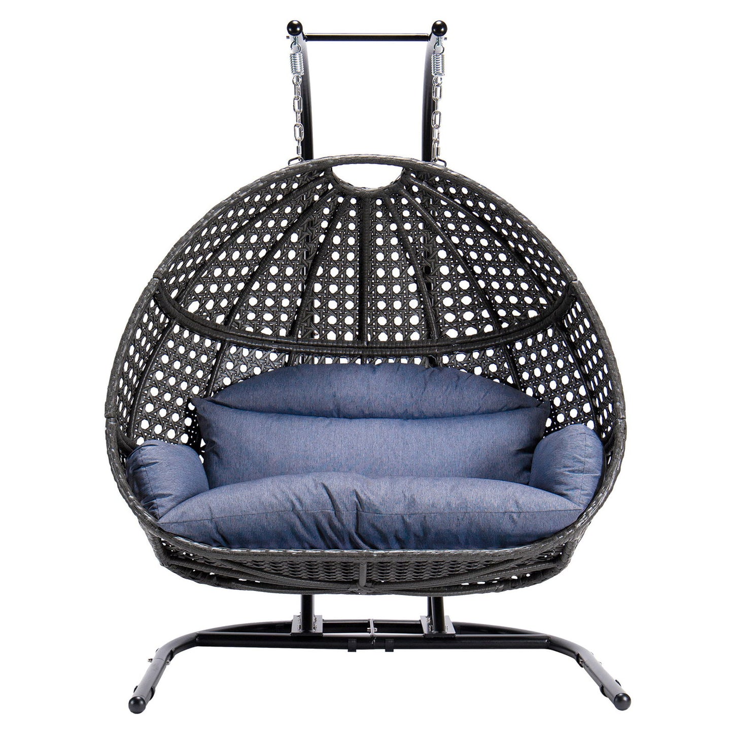 Double-Seat Swing Chair with Stand and Cushion himalipasal