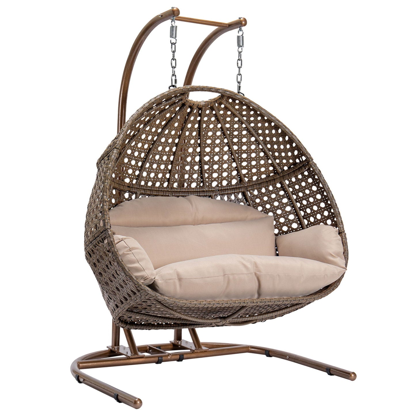 Double-Seat Swing Chair with Stand and Cushion himalipasal