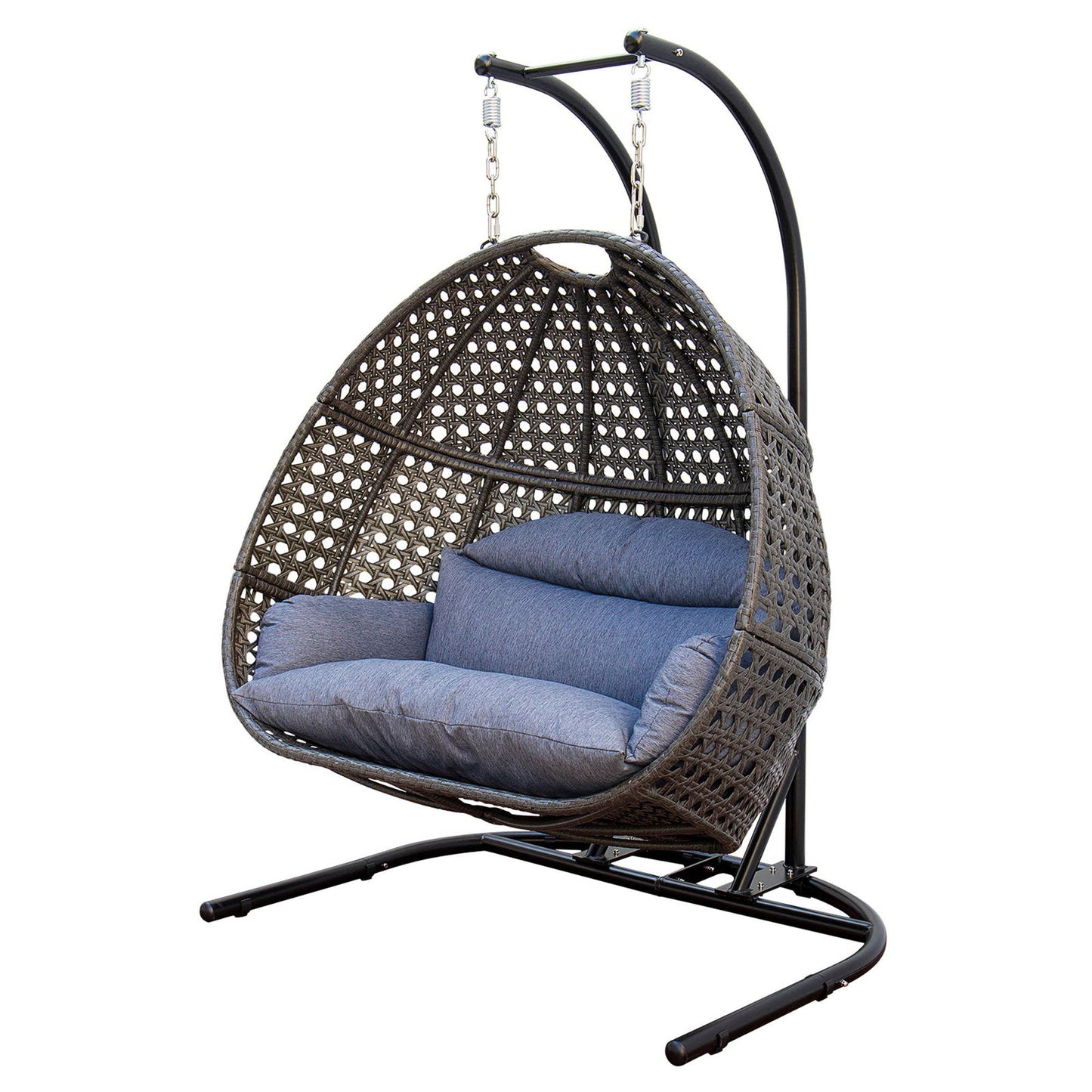 Double-Seat Swing Chair with Stand and Cushion himalipasal