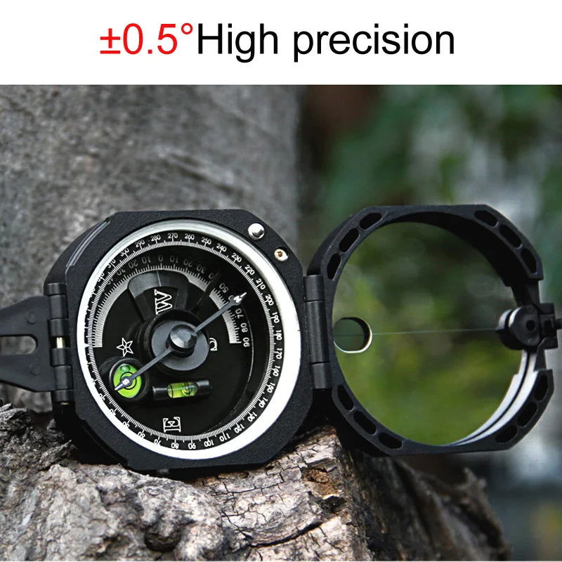 Eyeskey Professional Geological Compass Handheld Lightweight Outdoor Survival Military Compass for Measuring Slope Distance himalipasal