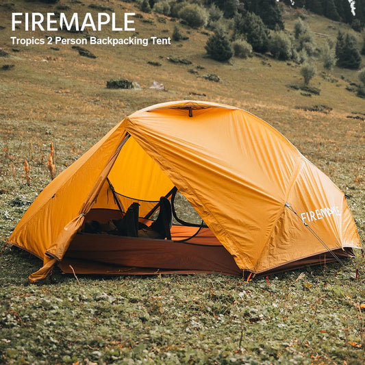 Fire-Maple Tropics Ultralight Backpacking Tent 2 Person 20D Waterproof Easy Setup Hiking Mountaineering Cycling Trekking 1.95KG himalipasal