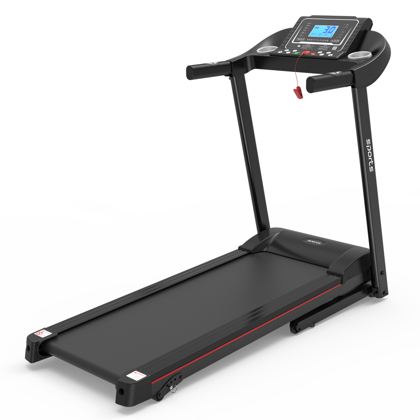 Fitshow App Home Foldable Treadmill with Incline, Folding Treadmill for Home Workout, Electric Walking Running Treadmill Machine 5" LCD Screen 250 LB Capacity Bluetooth Music himalipasal