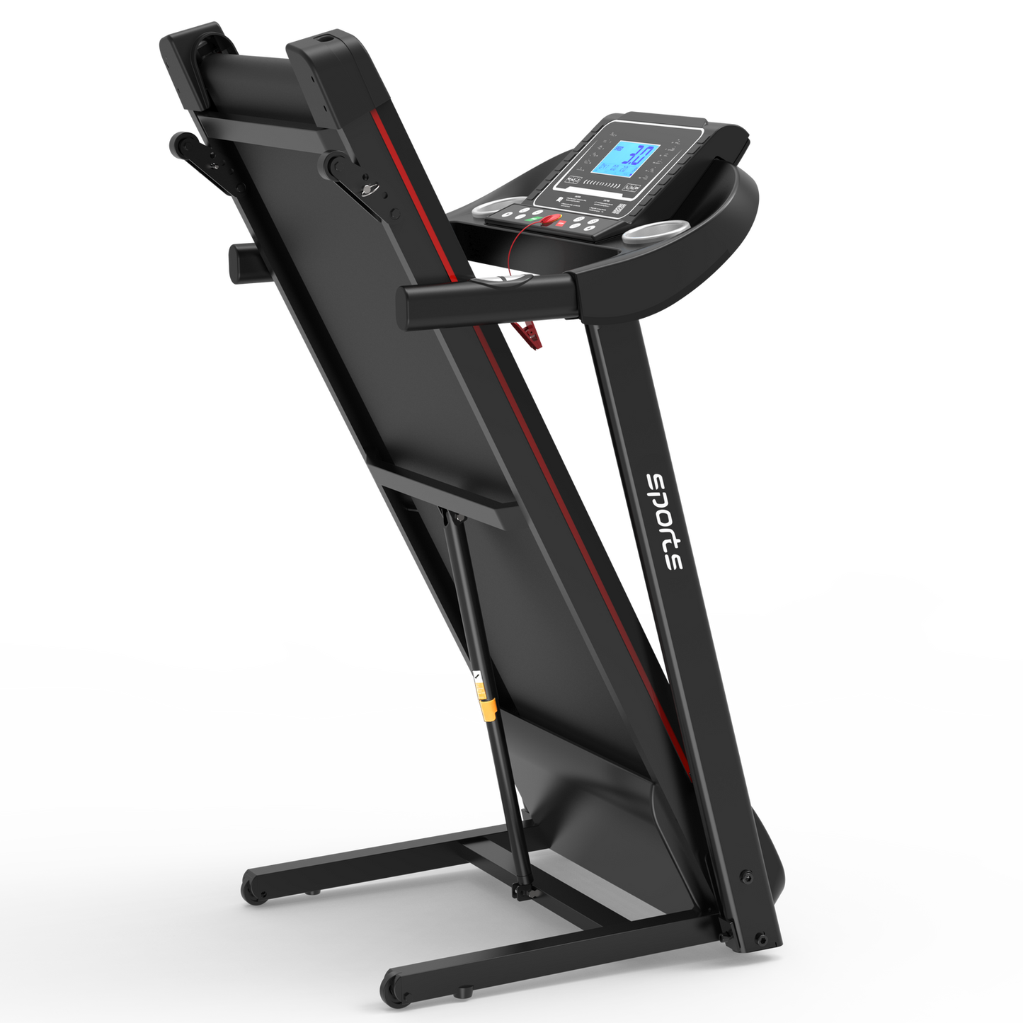 Fitshow App Home Foldable Treadmill with Incline, Folding Treadmill for Home Workout, Electric Walking Running Treadmill Machine 5" LCD Screen 250 LB Capacity Bluetooth Music himalipasal