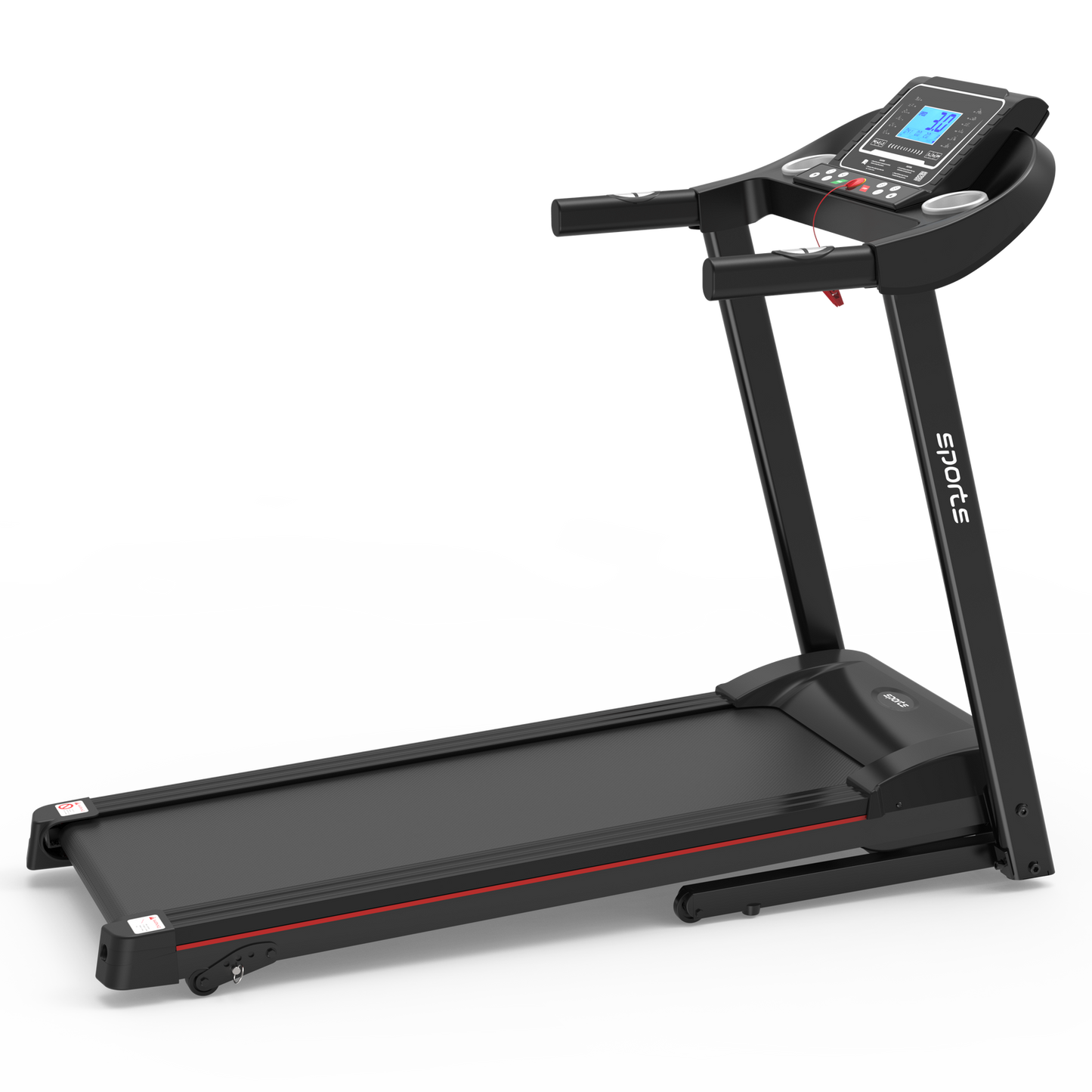 Fitshow App Home Foldable Treadmill with Incline, Folding Treadmill for Home Workout, Electric Walking Running Treadmill Machine 5" LCD Screen 250 LB Capacity Bluetooth Music himalipasal