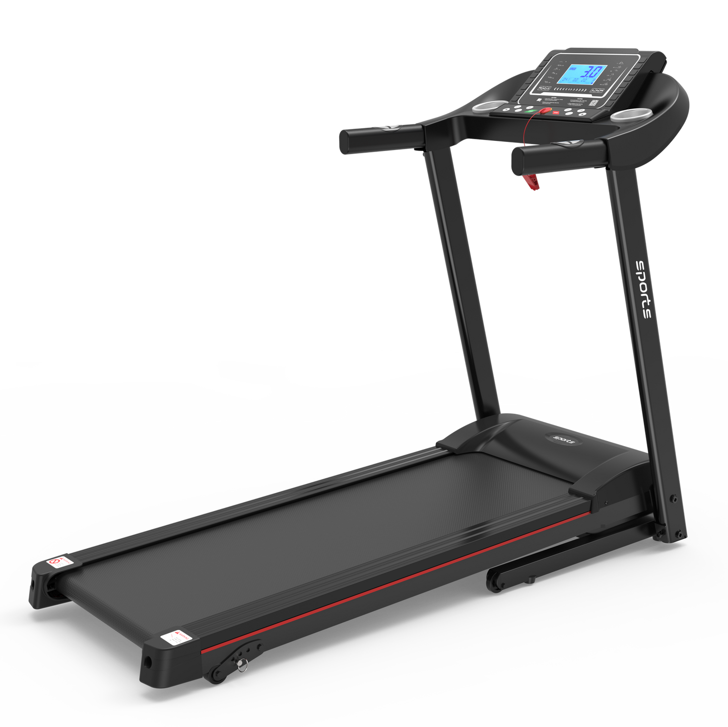 Fitshow App Home Foldable Treadmill with Incline, Folding Treadmill for Home Workout, Electric Walking Running Treadmill Machine 5" LCD Screen 250 LB Capacity Bluetooth Music himalipasal