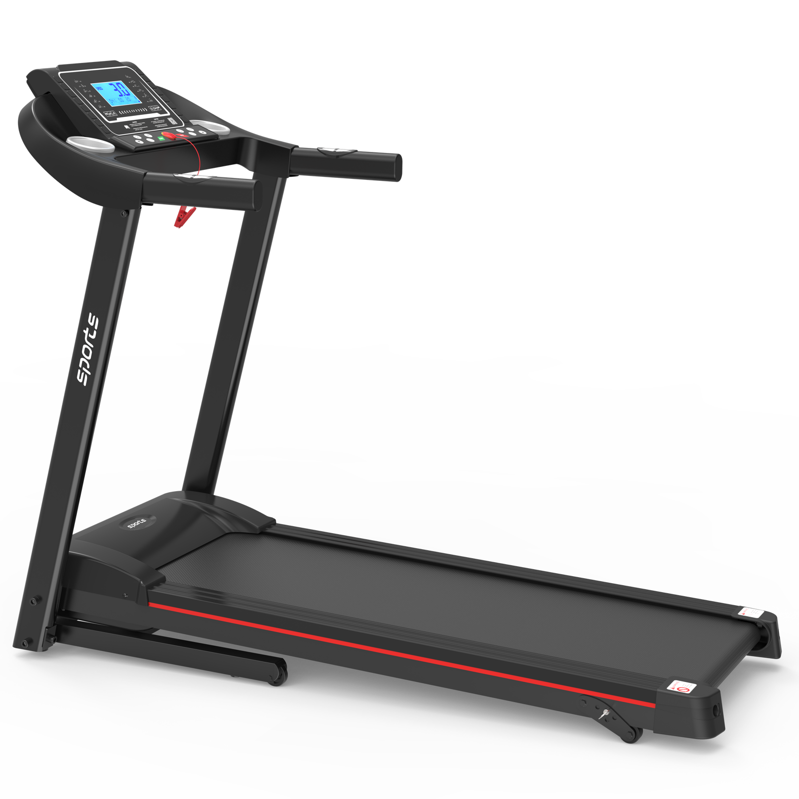 Fitshow App Home Foldable Treadmill with Incline, Folding Treadmill for Home Workout, Electric Walking Running Treadmill Machine 5" LCD Screen 250 LB Capacity Bluetooth Music himalipasal