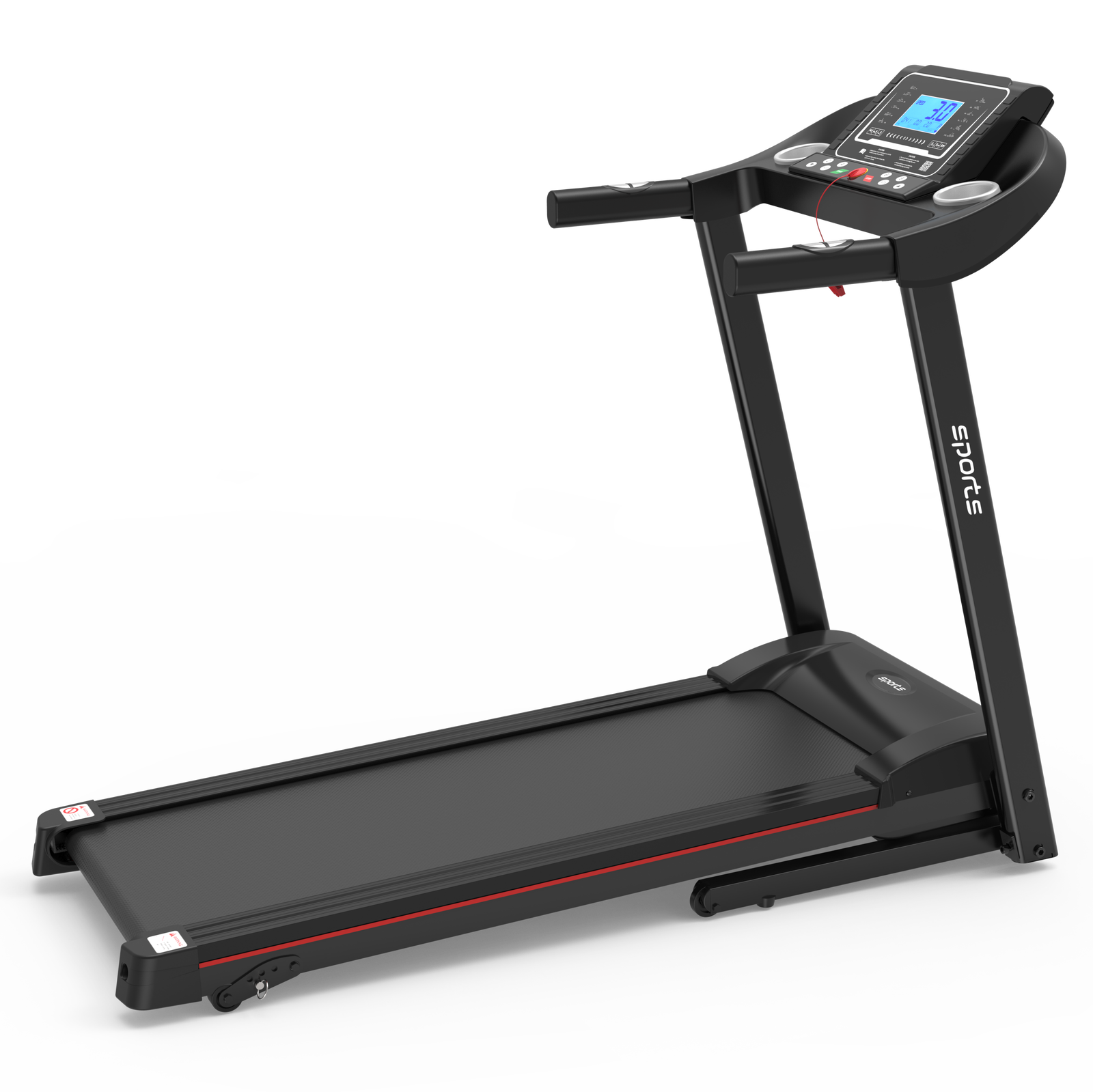 Fitshow App Home Foldable Treadmill with Incline, Folding Treadmill for Home Workout, Electric Walking Running Treadmill Machine 5" LCD Screen 250 LB Capacity Bluetooth Music himalipasal