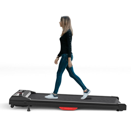 Flat, home, office, dual-use small treadmill, fat burning, silent fitness equipment with remote control himalipasal