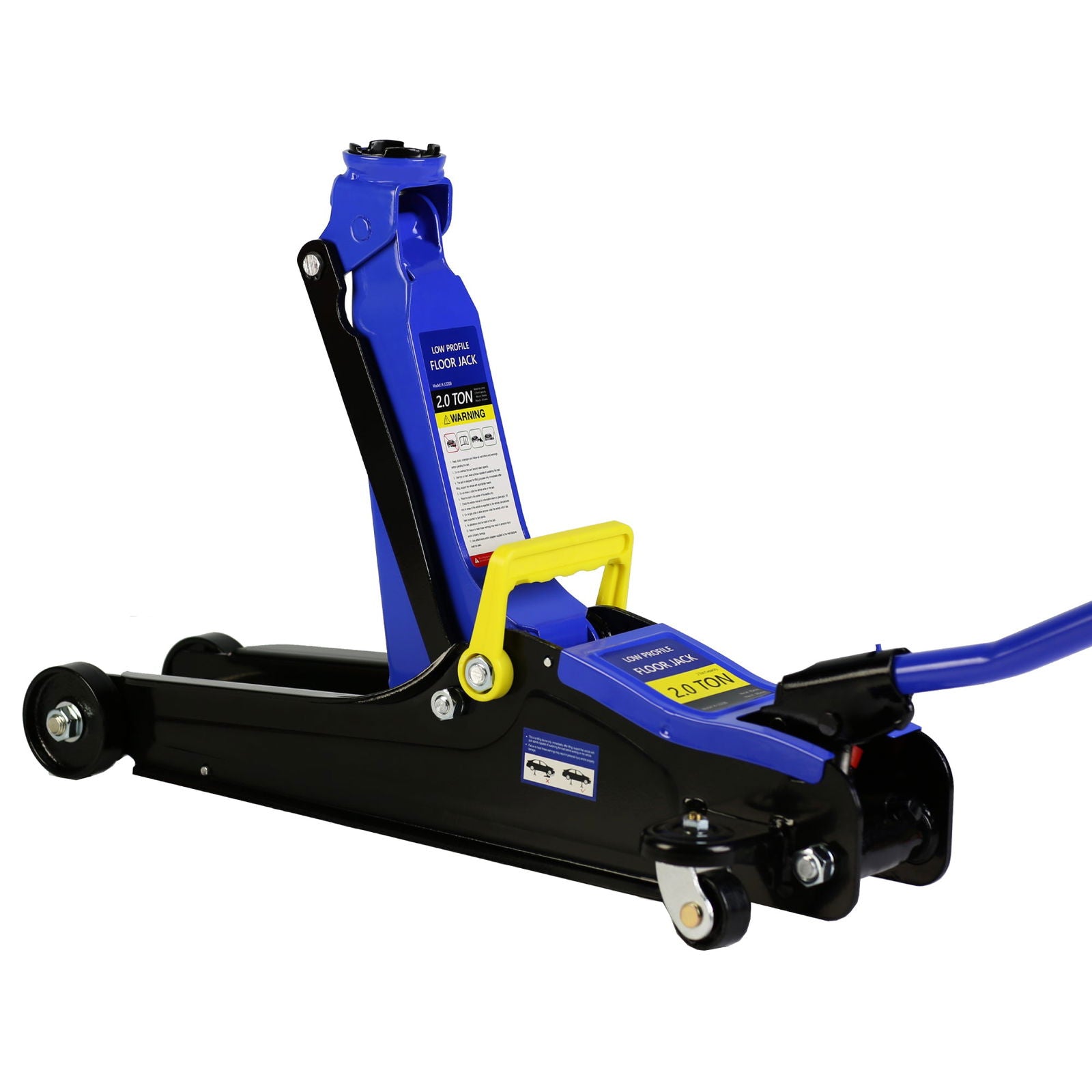 Floor Jack, 2 Ton Low Profile Floor Jack, Heav yDuty Steel Racing Floor Jack with Single Piston QuickLift Pump, Floor Jack Lifting Range 3.3"-15.2" himalipasal