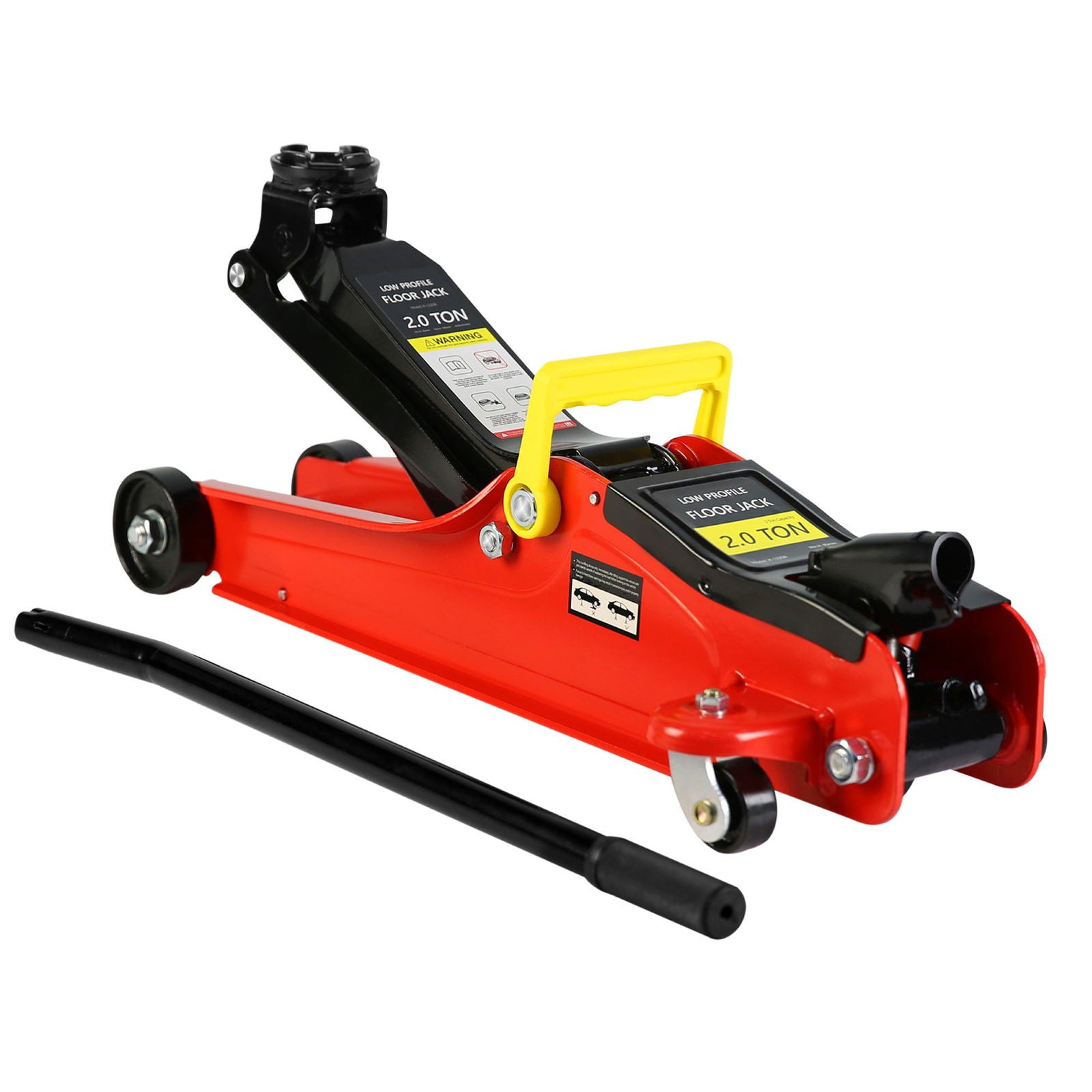 Floor Jack, 2 Ton Low Profile Floor Jack, Heav yDuty Steel Racing Floor Jack with Single Piston QuickLift Pump, Floor Jack Lifting Range 3.3"-15.2" himalipasal