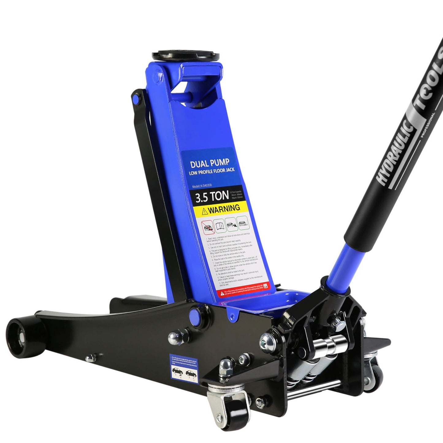 Floor Jack, 3.5 Ton Low Profile Floor Jack, Heavy-Duty Steel Racing Floor Jack with dual Piston Quick Lift Pump, Floor Jack Lifting Range 4"-21" himalipasal