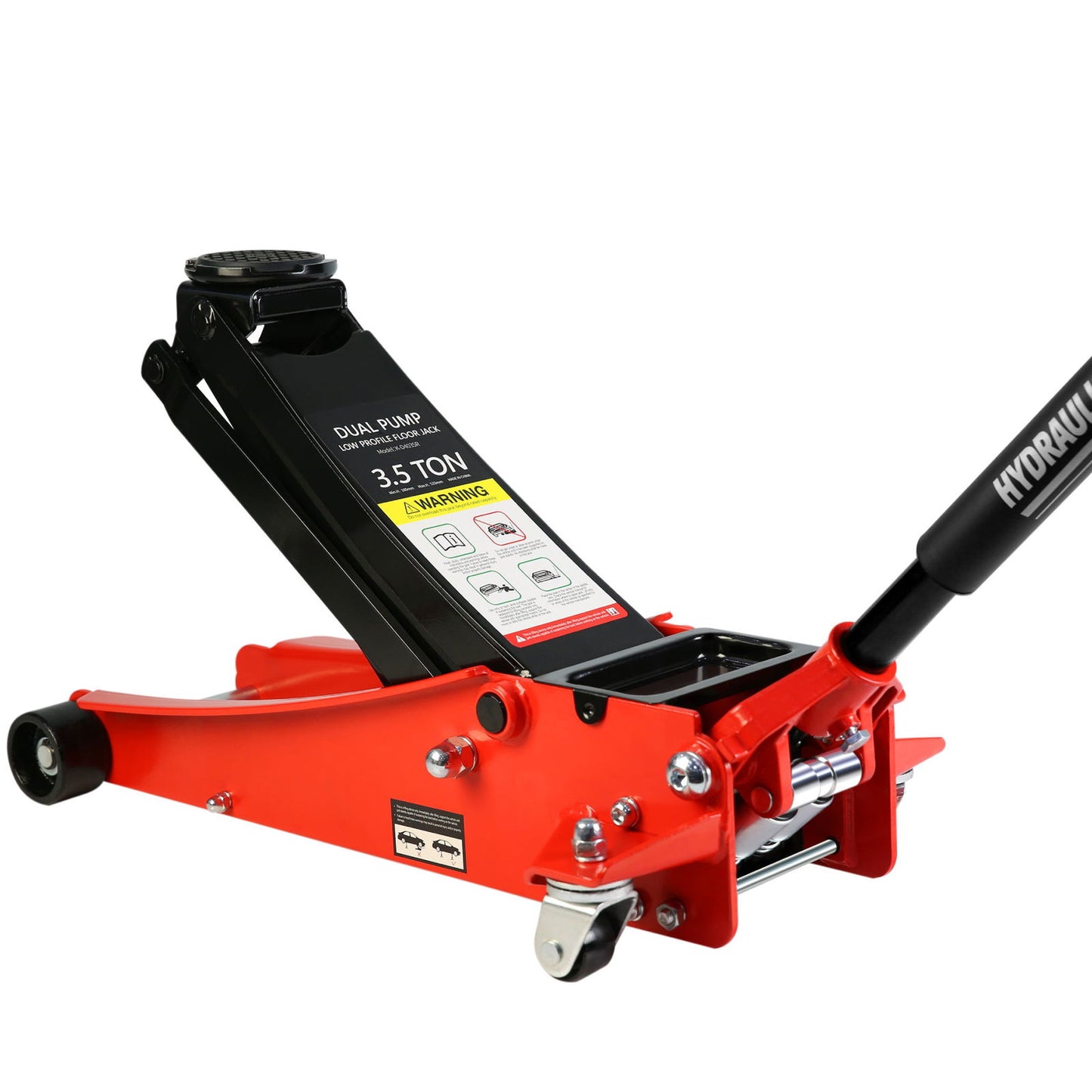 Floor Jack, 3.5 Ton Low Profile Floor Jack, Heavy-Duty Steel Racing Floor Jack with dual Piston Quick Lift Pump, Floor Jack Lifting Range 4"-21" himalipasal