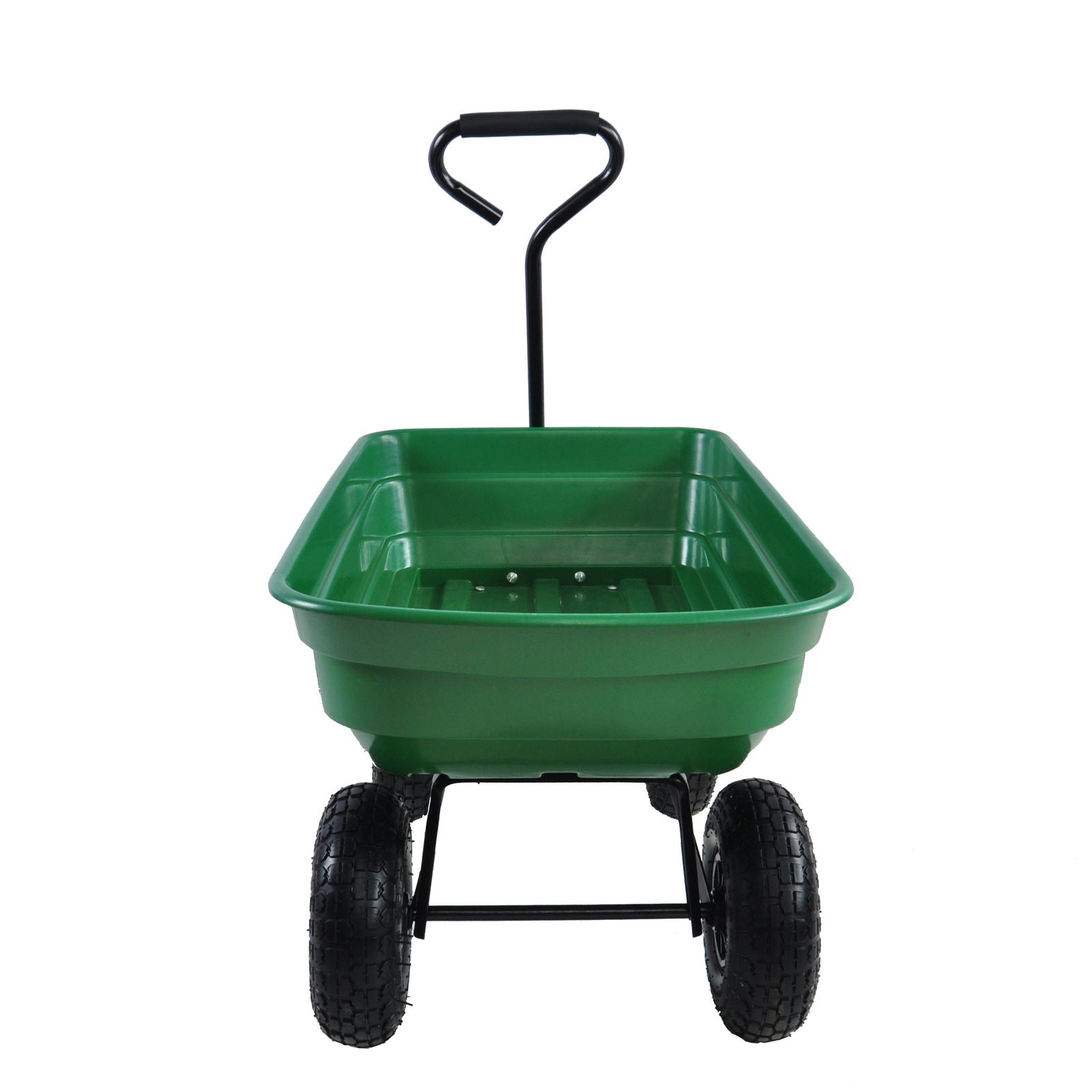 Folding car Poly Garden dump truck with steel frame, 10 inches. Pneumatic tire, 300 pound capacity, 75 liter truck body himalipasal