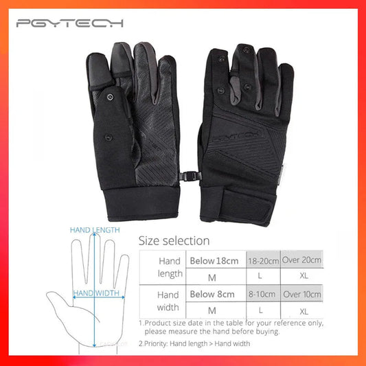 For DJI Action 3 Gloves Photography Glove Windproof Outdoor Mountaineering Ski Riding Flip Waterproof Touch Screen Multifunction himalipasal