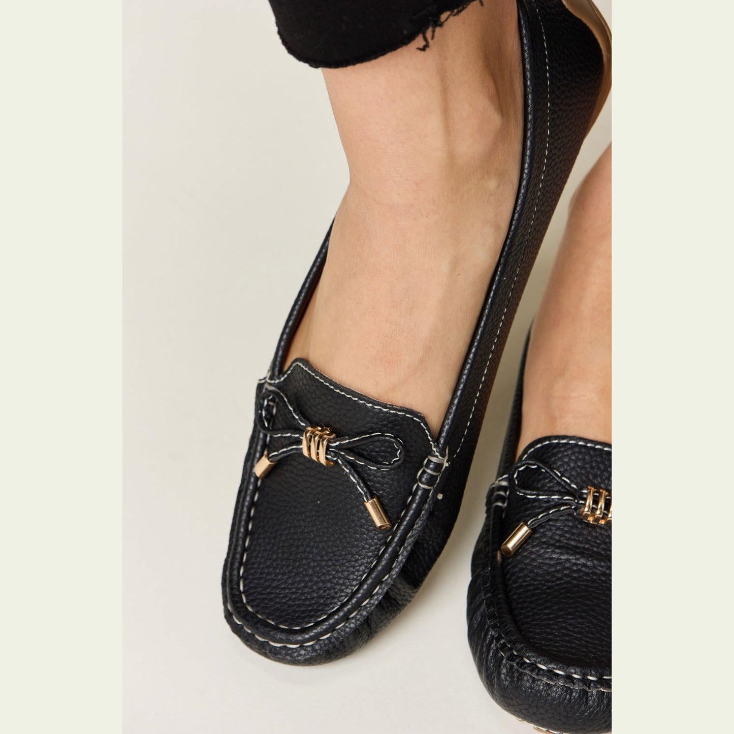 Forever Link Slip On Bow Flats Loafers himalipasal