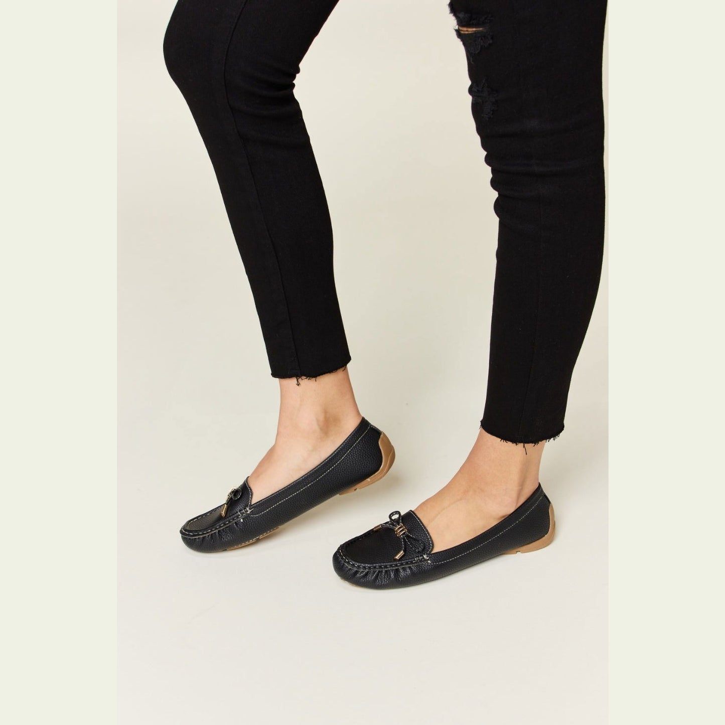 Forever Link Slip On Bow Flats Loafers himalipasal