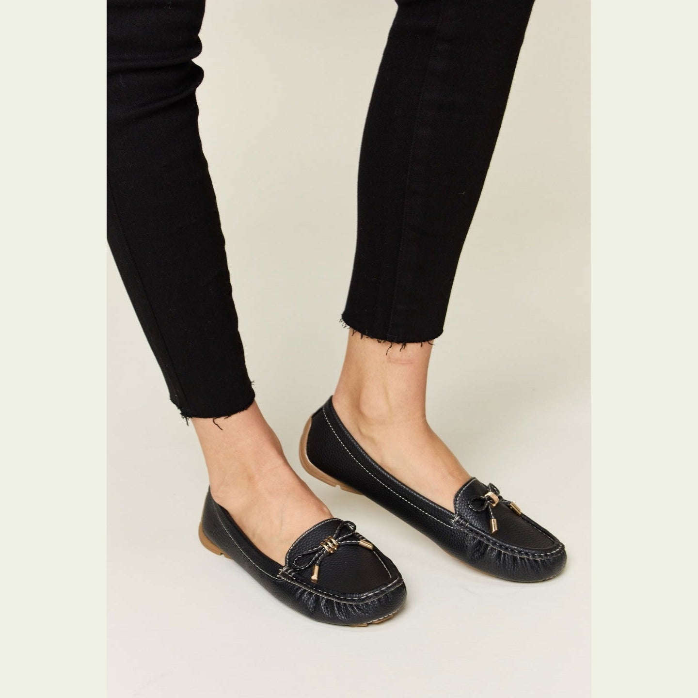 Forever Link Slip On Bow Flats Loafers himalipasal