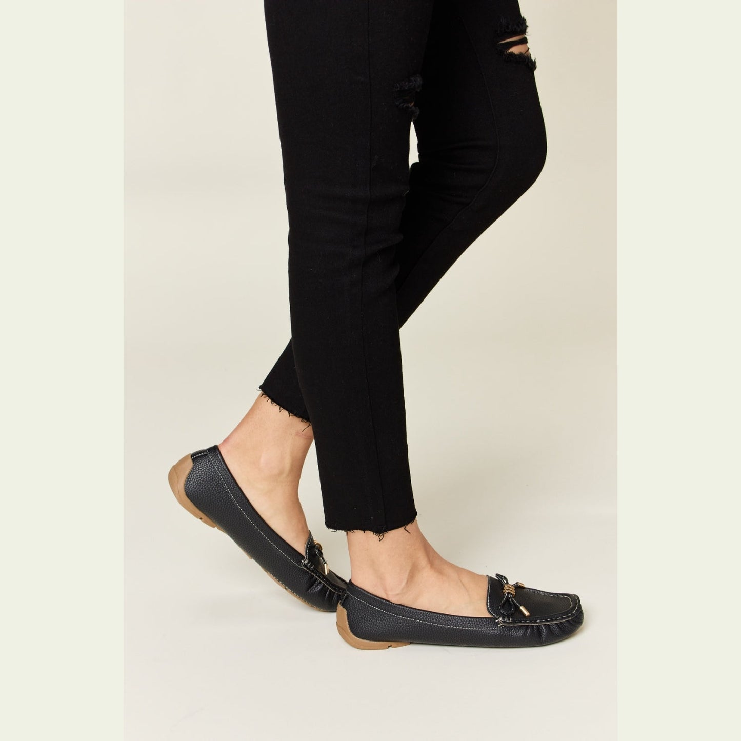 Forever Link Slip On Bow Flats Loafers himalipasal