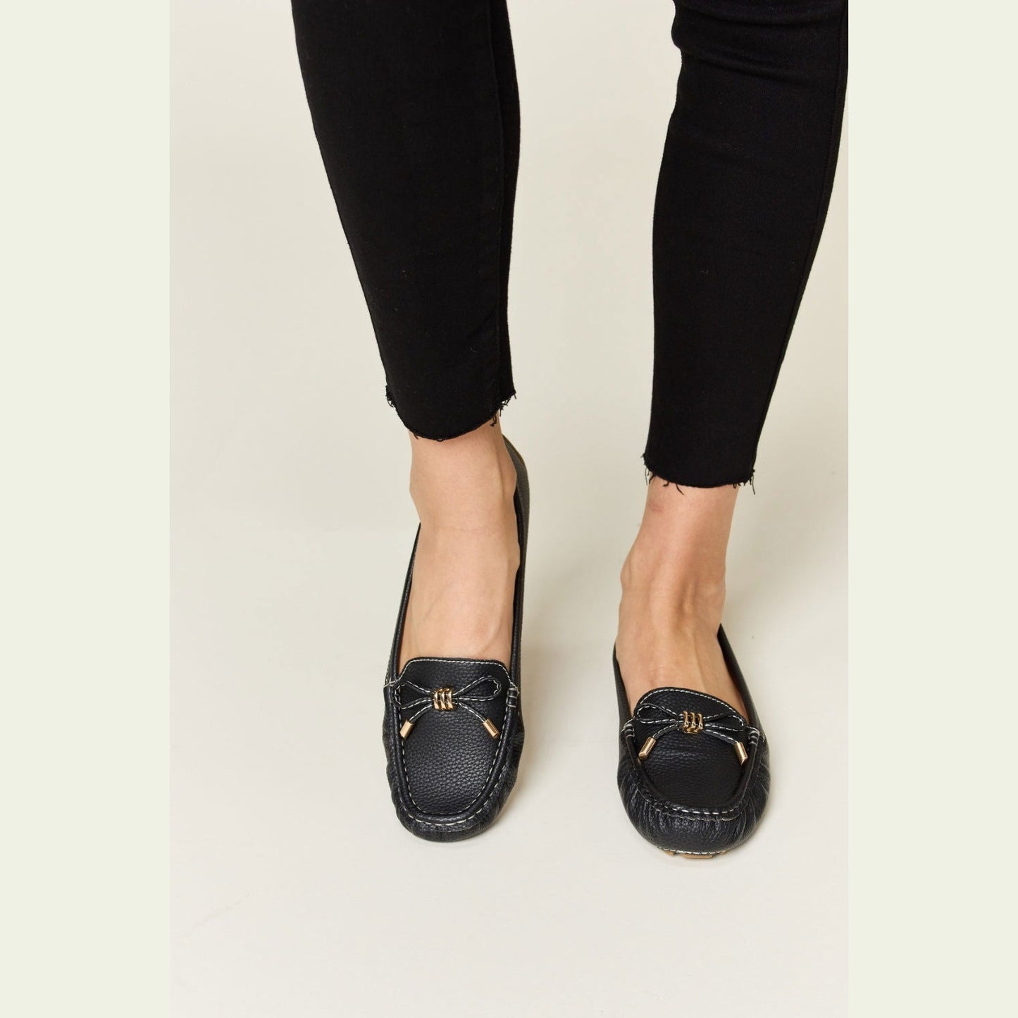 Forever Link Slip On Bow Flats Loafers himalipasal