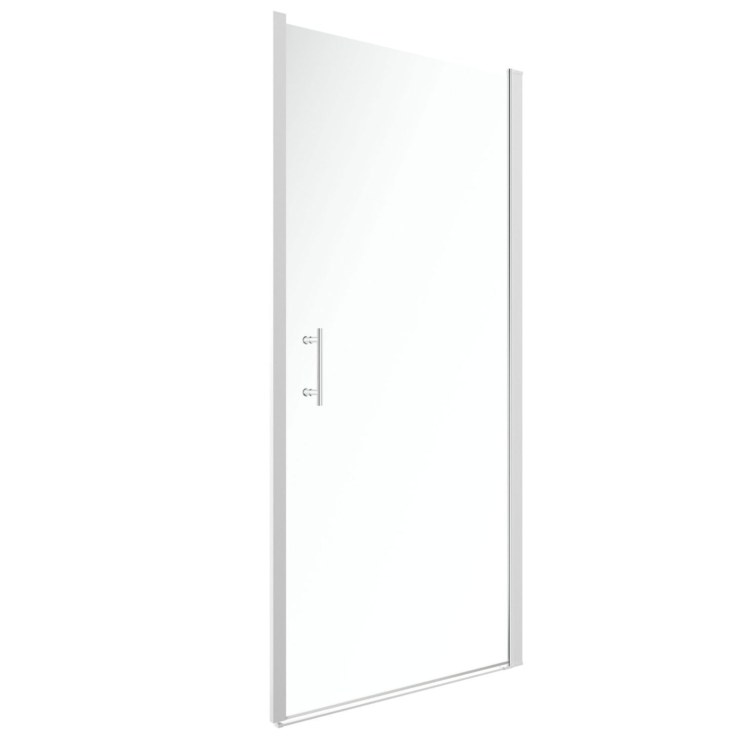 Frameless Glass Shower Screen 35" Width x 72"Height with 1/4"(6mm) Clear Tempered Glass, Chrome,Shower door himalipasal