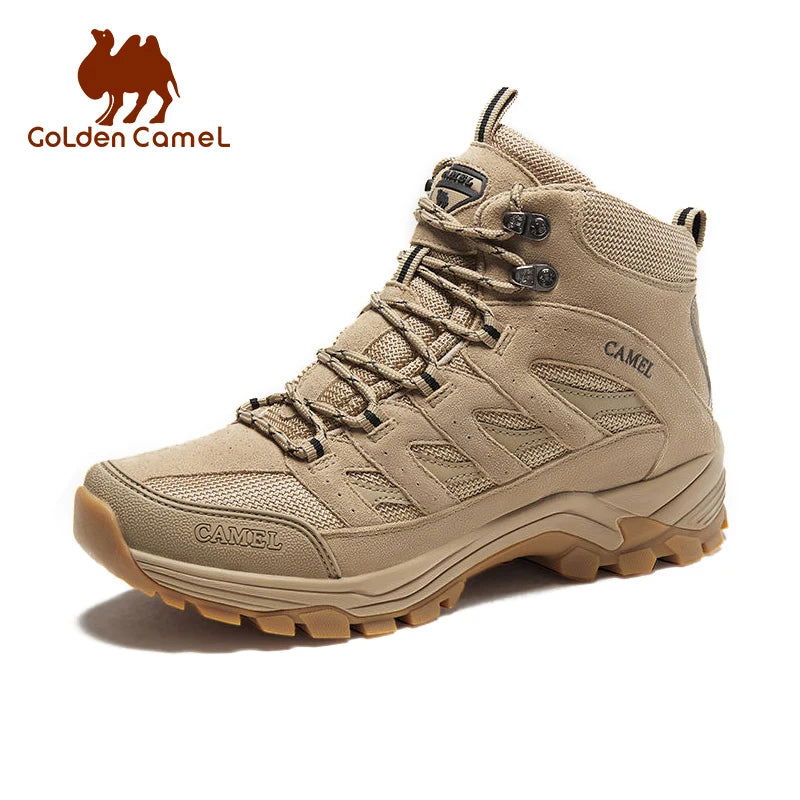 GOLDEN CAMEL Outdoor Hiking Shoes Women Men High-top Boots Mountaineering Tactical Trekking Shoes for Men 2023 Summer Non-slip himalipasal