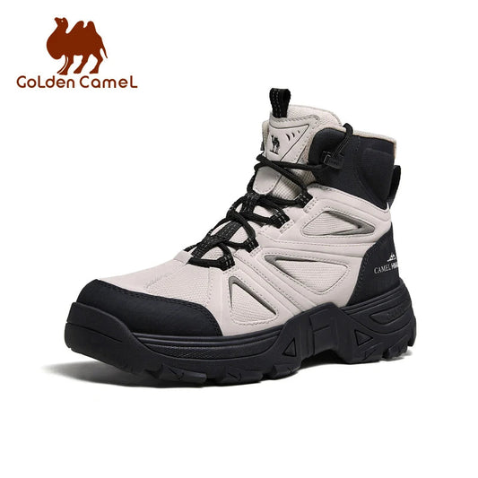 GOLDEN CMAEL Hiking Shoes Men's Winter Boots Wear-resistant Non-slip Thick-soled Anti-collision Mountaineering Shoes Desert Boot himalipasal