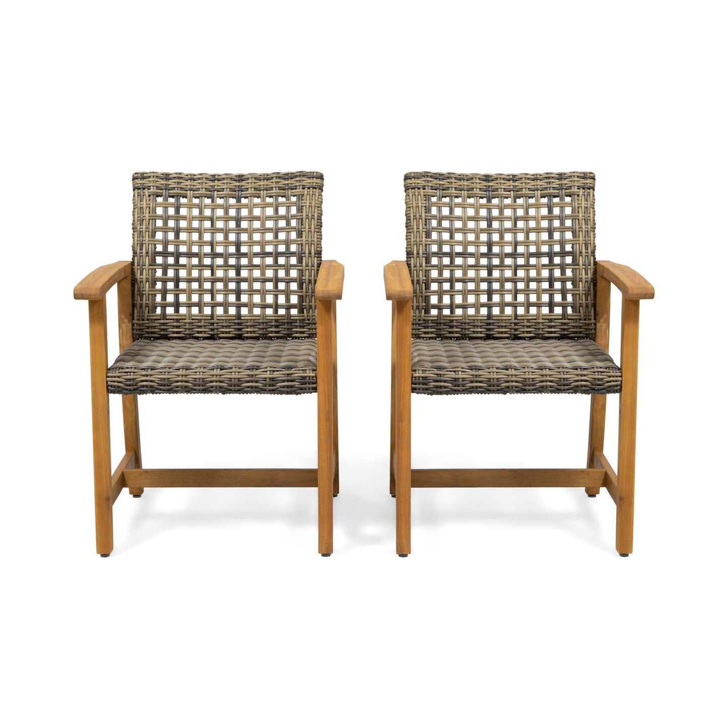 HAMPTON WOOD AND WICKER DINING CHAIR( SET OF 2 ) himalipasal