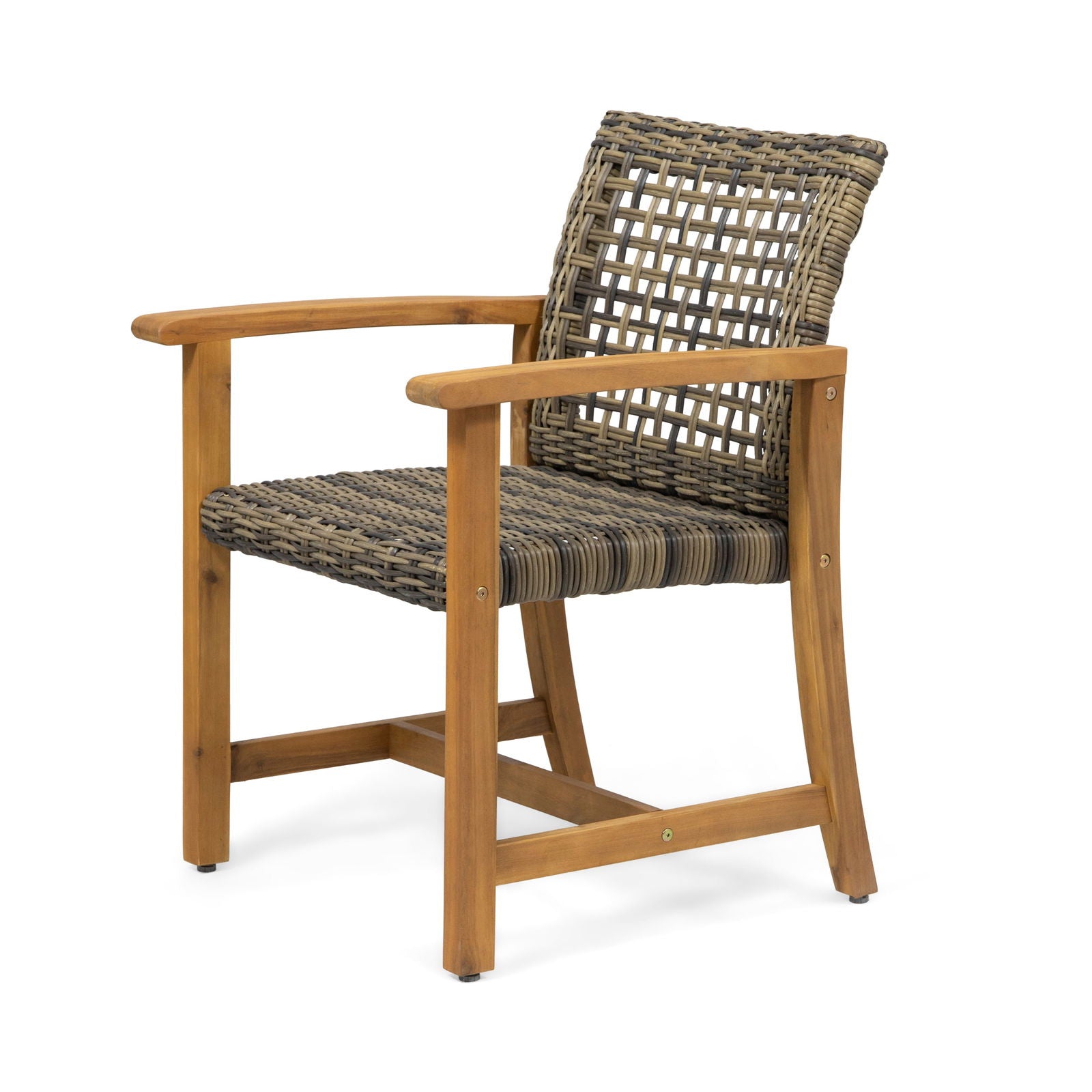 HAMPTON WOOD AND WICKER DINING CHAIR( SET OF 2 ) himalipasal