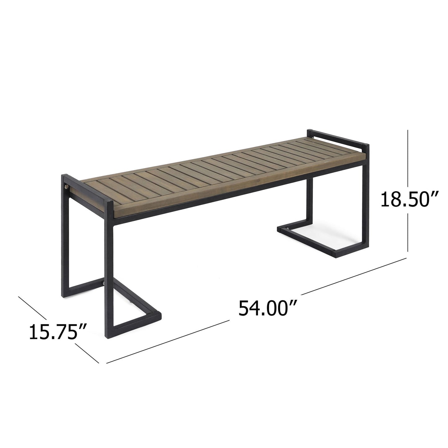 HOPKINS INDUSTRIAL WOOD AND METAL BENCH himalipasal