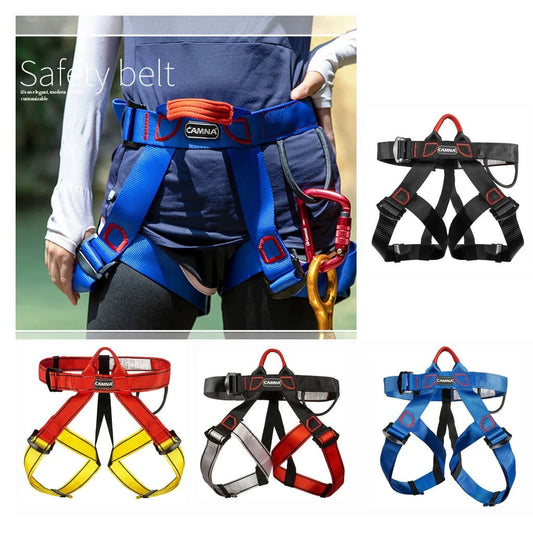 Half Body Climbing Harness Waist Safety Harness for Mountaineering Rock Climbing Rappelling Tree Climbing Strap himalipasal