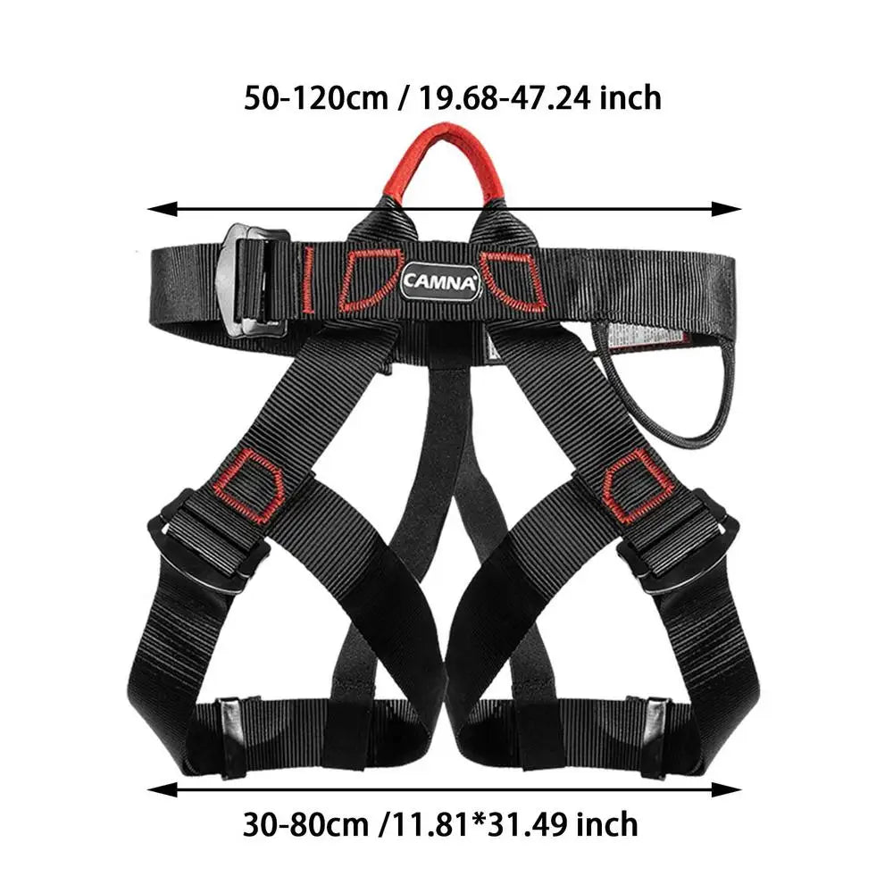 Half Body Climbing Harness Waist Safety Harness for Mountaineering Rock Climbing Thickened Wide Rappelling Tree Climbing Strap himalipasal